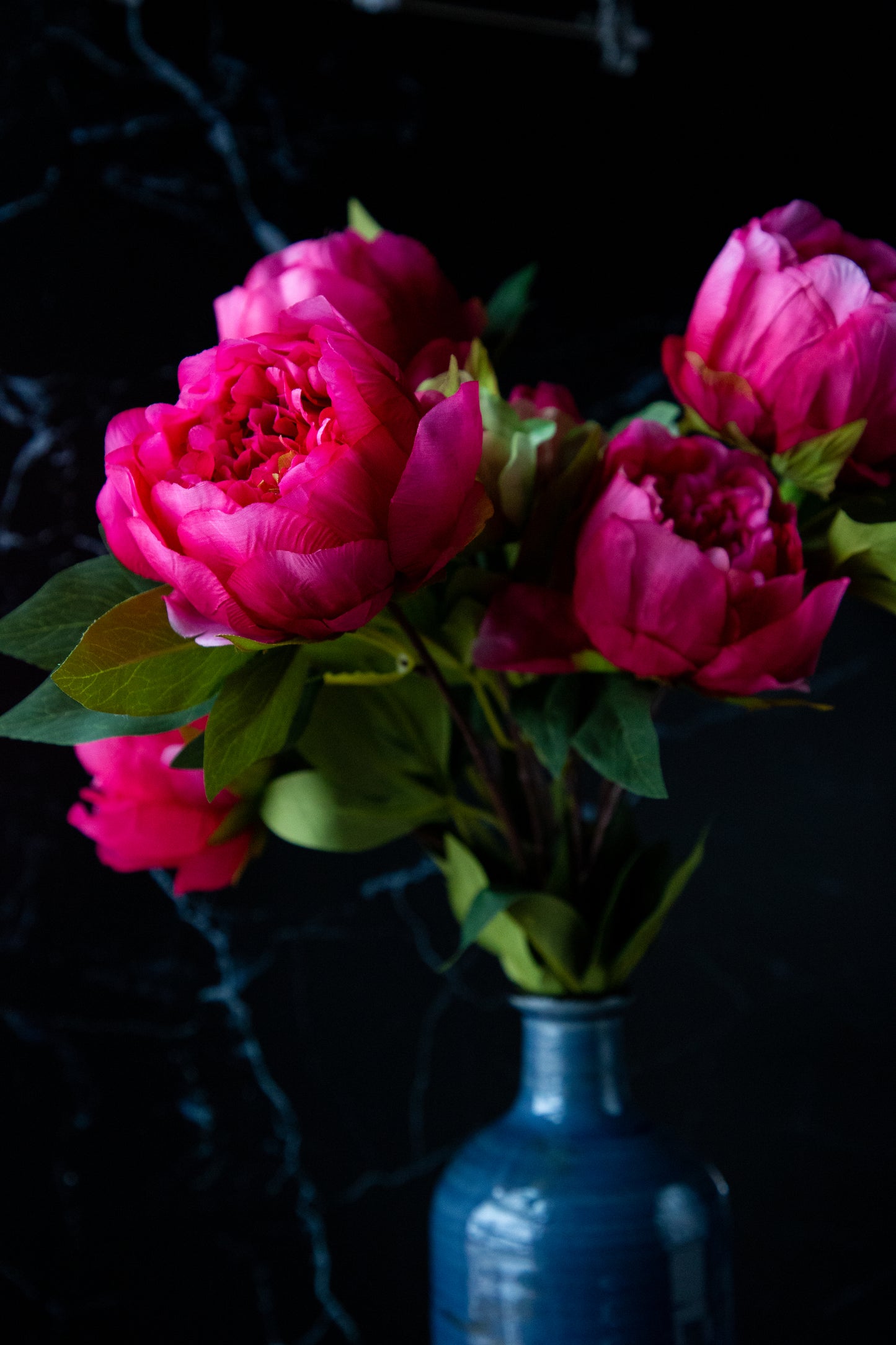 Peony Bush - Dark Pink 23"