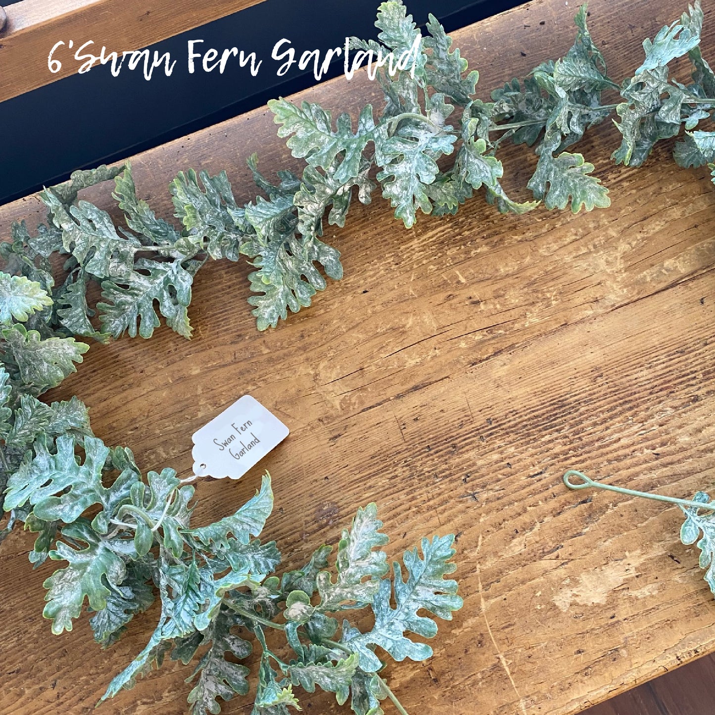 Swan Fern Garland 6'