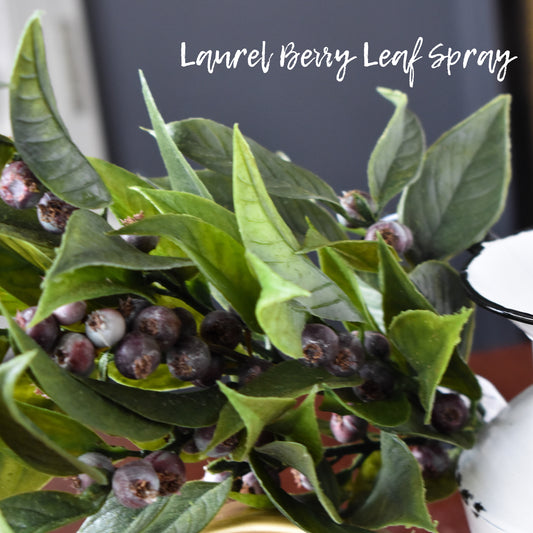 Laurel Berry Leaf Spray