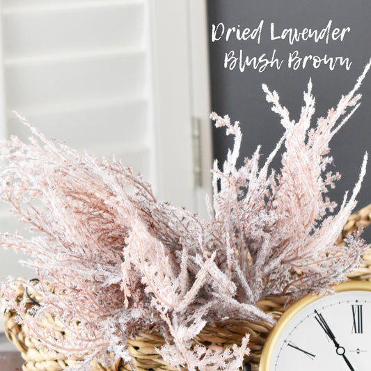 Dried Lavender Bundle - Heather Blush-Brown 16.5"