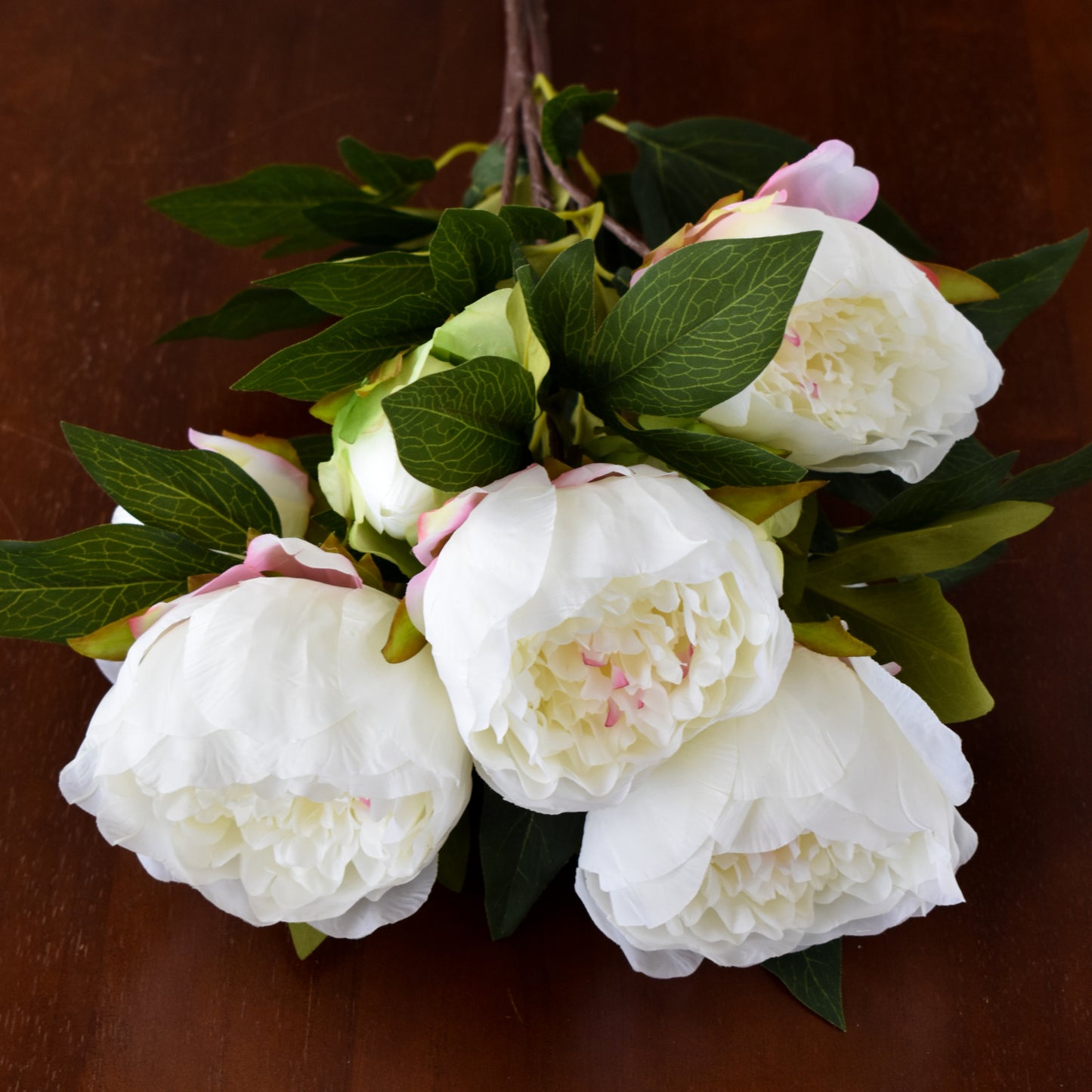 Peony Bush Cream-Pink/Cream 23"