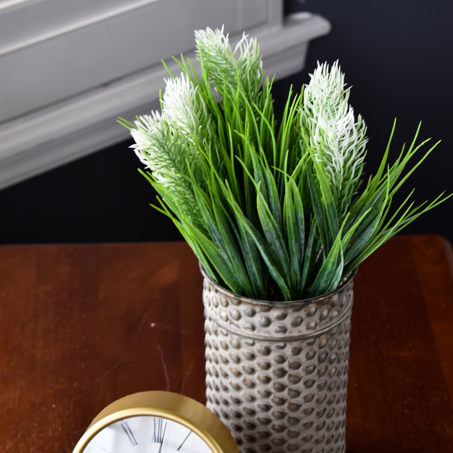 Thistle Grass Bush - White